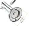uxcell Stainless Steel Towel Ring, 2Pcs Wall Mounted Round Hanging Holder with Screws for Bathroom Kitchen Accessories, 6.5 x 1.96 x 3.34 Inch, S