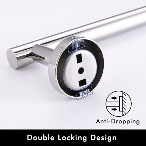 KES Towel Rail 30CM Hand Towel Holder, Bathroom Towel Bar Kitchen Dish Cloths Hanger SUS304 Stainless Steel Polished Steel Wall Mounted, A2000S30