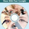 Compact Mirror with suction cup 10x Magnification, Handheld Travel Makeup Mirror Perfect for Travel Shower Room, 3.4-inch Magnifying Mirror with