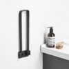 DINGZZ Stainless Steel Bathroom Single Towel Bar Holder Hanging Rack, Brushed Bathroom Towel Bar Rack