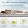 YOSHOOT Futon Mattress, Padded Japanese Floor Mattress Quilted Bed Mattress Topper, Extra Thick Folding Sleeping Pad Breathable Floor Lounger Gue