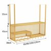 Stylish Simplicity Industrial Retro Stylish Simplicity Wine Glass Holder Stylish Simplicity Decoration Bottle Holder Metal Wrought Iron Storage H