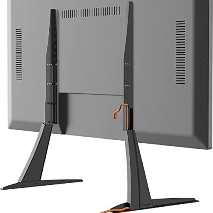 Hemudu Universal Table Top TV Stand Base VESA Pedestal Mount TV Legs for 27 inch to 55 inch LCD LED Plasma Flat Screen TVs with Cable Management
