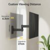 Alphamount TV Wall Bracket Swivel Tilt for 13-30 inch TV & Monitor up to 15 kg, Full Motion Single Monitor Arm TV Wall Mount for Corner, Max VESA
