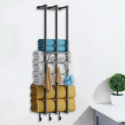 Bathroom Towel Rack Wall Mounted