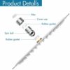COMLIFE Fixed Shower Head 12Inch Square Rain Fixed Shower Head 304 Stainless Steel High Pressure Rainfall Shower Head with 144 Silicone Jets for