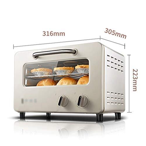 Oven Desktop Electric Oven, Small Multi-Functional Fully Automatic Baking Oven,Convection and Air Frying Smart Oven Air, Brushed Stainless Steel