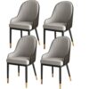 dining chair Kitchen Dining Room Furniture Chairs Faux Leather Dining Chairs Set Of 4 Water Proof PU Leather With Metal Legs Reception Chair for