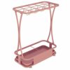 AANAN Umbrella Stands,Office Metal Umbrella Stand Holder, Modern Large Umbrella Rack with Hooks and Removable Drip Tray, for Hallway Entryway Ind