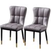 dining chair Kitchen Dining Room Furniture Chairs Kitchen Dining Chairs Set Of 2, Modern Living Room Side Chairs with PU Cushion Seat Back and Me