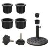 6Pcs Patio Table Umbrella Parasol Base Stand Hole Ring Plug Cover Umbrella Base Insert Set Replacement Part Parts for Diameter1.5 and 1.9 Inch Po
