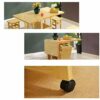 XJWWW-URG White Folding 1.2M Dining Table Drop Leaf Butterfly Solid Wooden Kitchen Furniture Natural Wooden (only Folding Table) XJWWW-URG