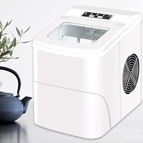 RJJ Small Household Ice Maker Literary Fresh White Dormitory Mini 15kg Ice Cube Maker Home Party Ice Maker