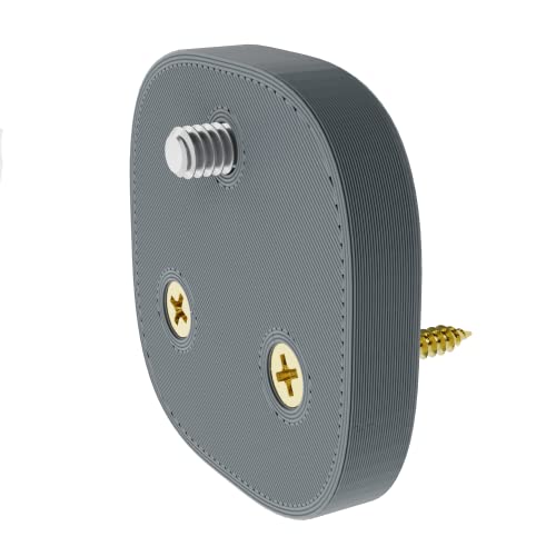 Smart Air Quality Monitor Wall Mount Bracket Hidden Holder For Amazon (Grey)