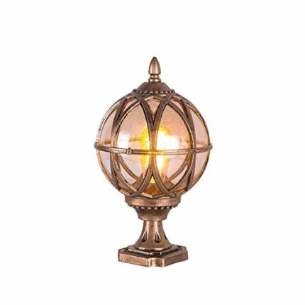 GJCQZQ Exterior Rainproof 32cm/37cm/43cm European Waterproof Column Headlight Outdoor Garden Villa Doorway Light Front Wall Outdoor Pillar Light