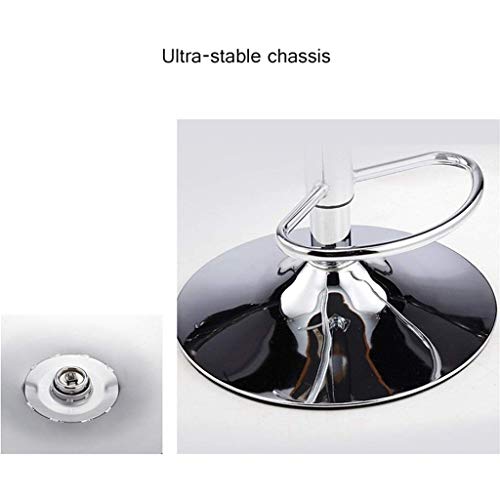 LUKEO Solid Wood Bar Chair Household High Stool Reception Chair Simplicity Bar Nordic Barstool Backrest Stool Coffee Chair (Color : Argento)