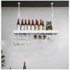 Ceiling Stylish Simplicity Down Wine Glass Holder Stylish Simplicity Industrial Retro Metal Wrought Iron Home Stylish Simplicity Glass Wine Glass