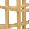 Relaxdays bamboo wine rack, for 9 standard bottles, original design, free-standing, 4.5 x 30 x 30 cm, natural