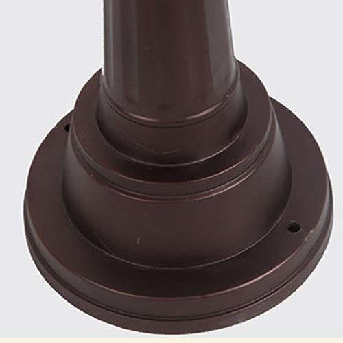 TQXDD Vintage Outdoor IP54 Waterproof Aluminum Lawn High Pole Pillar Light Victoria Vintage Garden Courtyard Villa Aisle Bollard Column Lamp Gara