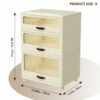 YFXCVSL Dresser Drawer and Chest, Plastic Drawer Storage, 3 Tiers Storage Drawers for Bedroom, Closet,Hallway, Nursery, Bathroom, Office, Dresser