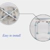 Bath Stools,Stools,Shower Stools Round Bathroom Shower Stool - Seat Can Be Rotated | Adjustable Height Shower/Bath Seat Bench for Elderly Disable