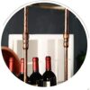 SUCHETA Hanging Wine Rack with Glass Holder and Shelf, Wine Bottle Holder, Hanging Glass Holder, Creative Wine Holder, Decoration for Home, Europ