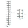 JKsmart Wine Rack Wall Mounted,Metal Wine Racks for 48 Bottles,Adjustable Wall Wine Rack, Freely DIY Hanging Wine Holder for Pantry Kitchen Bar W
