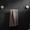 HIGOH Towel Racks, Towel Rail for Bathroom,Punch-Free Bathroom Marble Hand Towel Holder,Nordic Minimalist Single-Bar Bathroom Light Styleen Towel