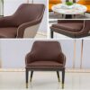 dining chair Kitchen Dining Room Furniture Chairs Dining Chairs Set Of 2 Living Room Armchairs,Modern Leather High Back Padded Soft Dining Chairs