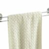 WENKO 18769100 Turbo-Loc shower towel rail - fixing without drilling, Steel, 46 x 6 x 5 cm, Chrome