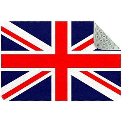 Entrance Doormats for Indoor Outdoor Entry Garage High Traffic Areas Shoe Rugs, Super Absorbent Door Mats Union Jack 31 x 20 Inch