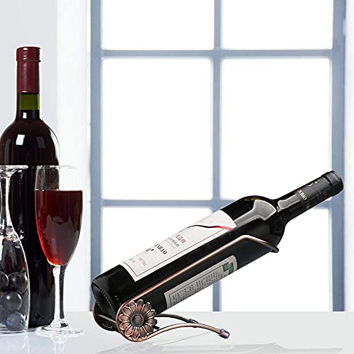 NEOCHY Wrought Iron Wine Rack Home Wine Bottle Cabinet Decorative Ornaments Wine Shelf Stand for Bar Kitchen Basement