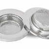 2pcs Kitchen Bathroom Sink Strainer, Stainless Steel Drain Filter, Prevent Clogging, 2.75 Inch/7cm Outer Diameter