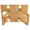 Youeon Portable Wine Picnic Table with 5 Wine Glasses Holder, Foldable Champagne Picnic Snack Table, Wine and Cheese Table for Picnic, Camping, P