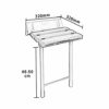 Bath Stools,Foldable Wall Bath Stool Aluminum Alloy Wall-Mounted Shower Seat Stool with Leg Change Shoes Stool,Bathroom Stool Adjustable Height S