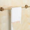 RSOCHS Creative Single Towel Rack, Towel Rack, Brass Bathroom Household Towel Rack