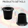 2Pcs Outdoor Table Umbrella Hole Ring Plug, Silicone Pool Umbrella Sleeve Stabilizer Cone Wedge, Umbrella Table Ring Hole Insert for 2-2.5 Inch T