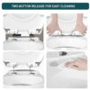 WOLTU Premium Soft Close Quick Release Toilet Seat with Dual Fixing Fittings,White