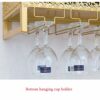 CRODY Wine Racks,Modern Dining Room Wall Mounted Wine Rack | Bottle and Glass Holder | Home and Kitchen Décor | Storage Rack | Bar Decoration Dis