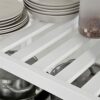 BHVXW Kitchen Storage Serving Trolley Cart With Stainless Steel Worktop Easy to Clean