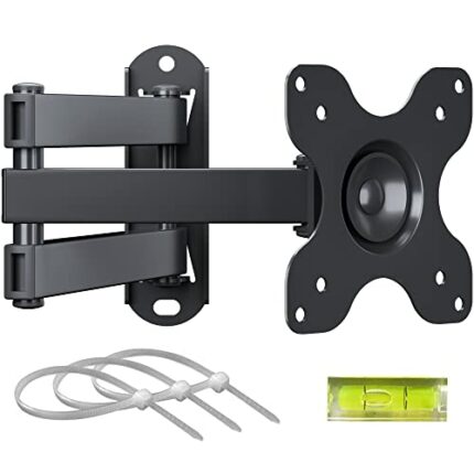 BONTEC Full Motion Articulating TV Wall Mount Bracket for 13''-30'' LCD LED TVs, Tilts Swivels Extends Rotates, VESA 75x75mm/100x100mm, Holds up
