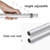 Bath Stools,Shower Stool Bath Chair Bath Seat Anti-Slip Adjustable Height Stable Lightweight Aluminum Handicapped Woman Wears 150Kg