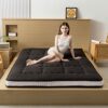YOSHOOT Futon Mattress, Padded Japanese Floor Mattress Quilted Bed Mattress Topper, Extra Thick Folding Sleeping Pad Breathable Floor Lounger Gue