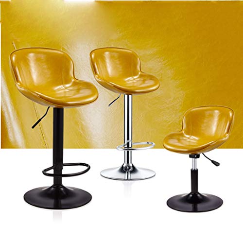 DINGZZ Adjustable Height Bar Stool Seat | Swivel Barstool for High Ergonomic Seating | Heavy Duty | Contemporary Metal Base | for Countertop Dini