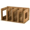Wooden CD Shelf,Wooden Book Rack,Desktop CD Desktop CD Storage Shelf Wooden CD Rack, Desktop Book Organizer, Album CD Or DVD Storage Case, Holds
