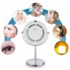 SDFGH 5X Magnification Makeup Cosmetic Round LED Light Makeup