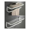 HIGOH Towel Racks, Bathroom Towel Rack Wall Mounted Towel Holder,Rose Bath Towel Bar,Bathroom Towel Rail,Brass European Towel Rack Towel Holder,A