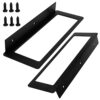 Wall Mounted Wine Rack Holders Set of 2, Under Cabinet Hanging Wine Rack, Metal Wine Bottle Display Holder with Mounting Hardware, Wall Mounted R