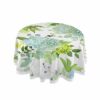xigua Beautiful Purple Lavender Umbrella Hole Tablecloth for Outdoor, Waterproof Spillproof Round Tablecloth with Zipper, Spring & Summer Table C