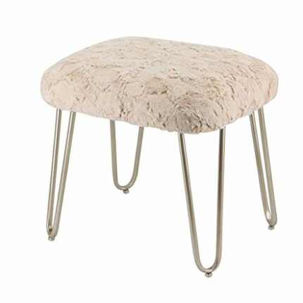 NXYJD Sofa stool-Footstools Nordic Fashion Shoes Bench Bedroom Dressing Stool Wrought Iron European Style Living Room Sofa Ottoman.
